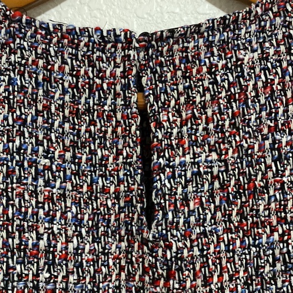 Zara Woman Tweed and Shirt Style Pleated Top - Picture 7 of 7